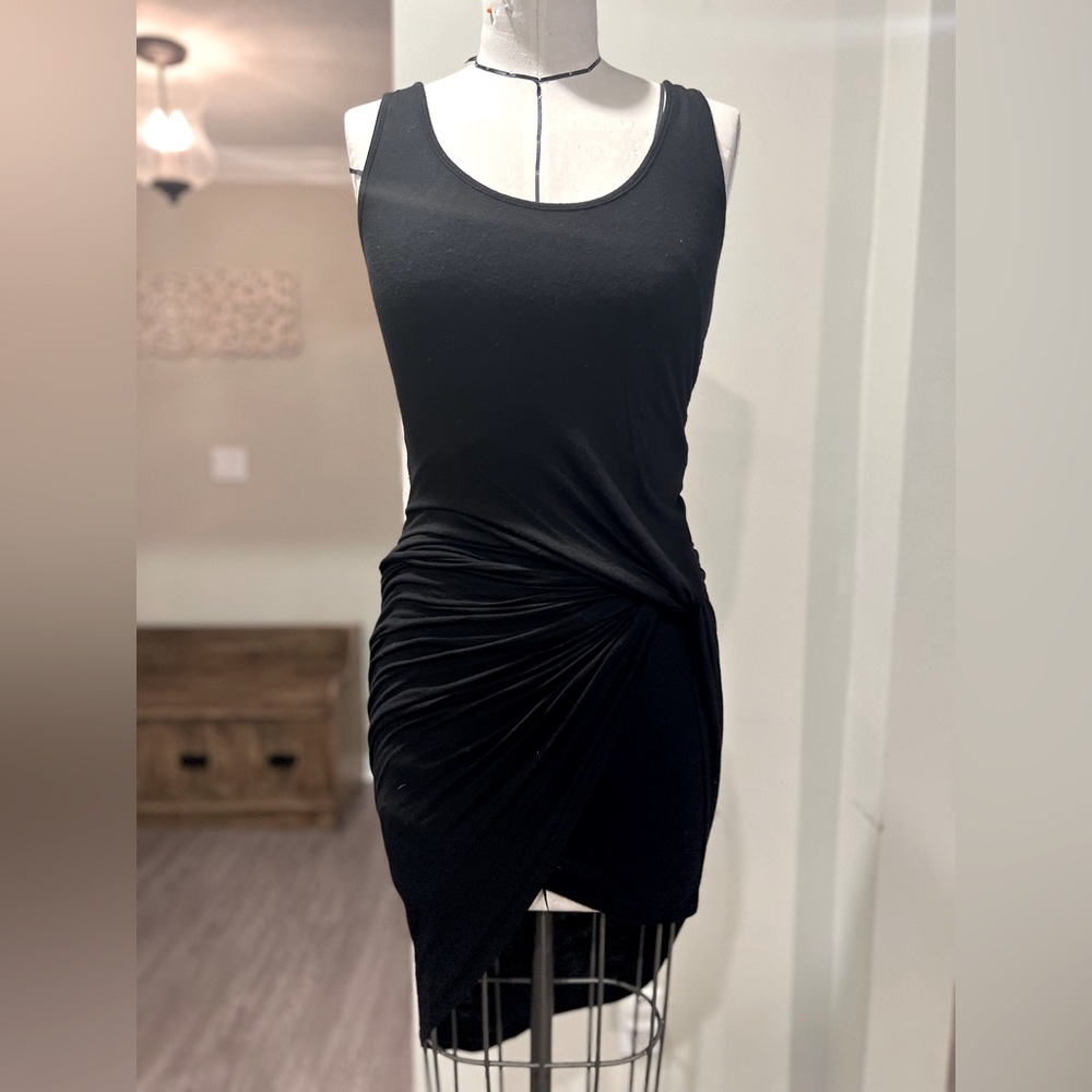 Jersey knit wrap dress